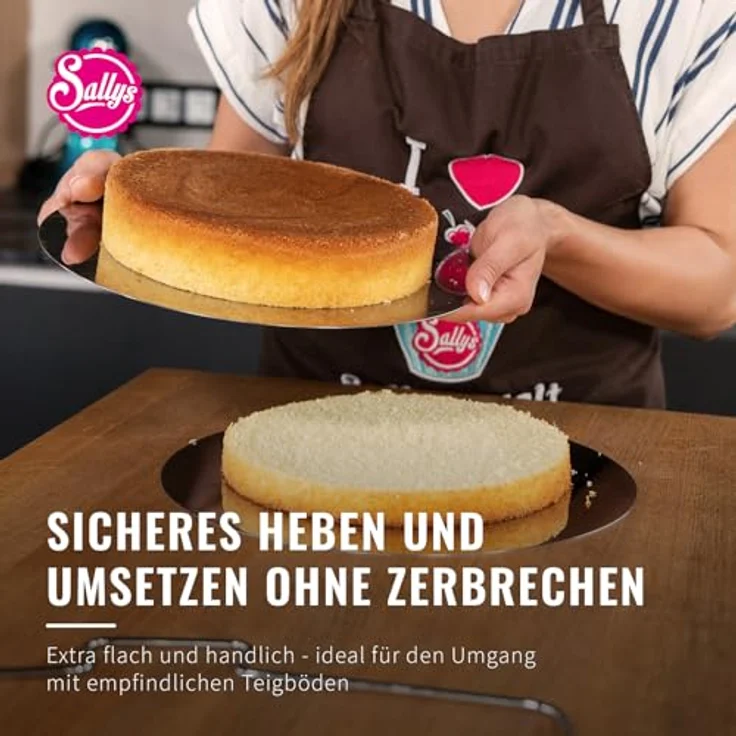 Sallys Tortenbodenheber Duo-Tortenretter: Rund & Eckig für Perfekte Tortenkreationen, Langlebig – Bild 6