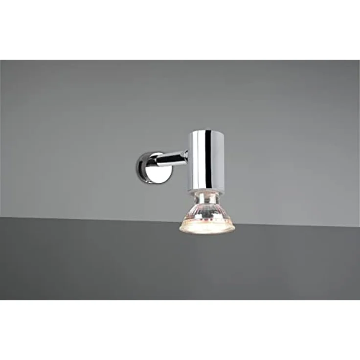 Badezimmerlampe LORENZO in Chrom - Spiegelklemmleuchte mit schwenkbarem Spot – Bild 3