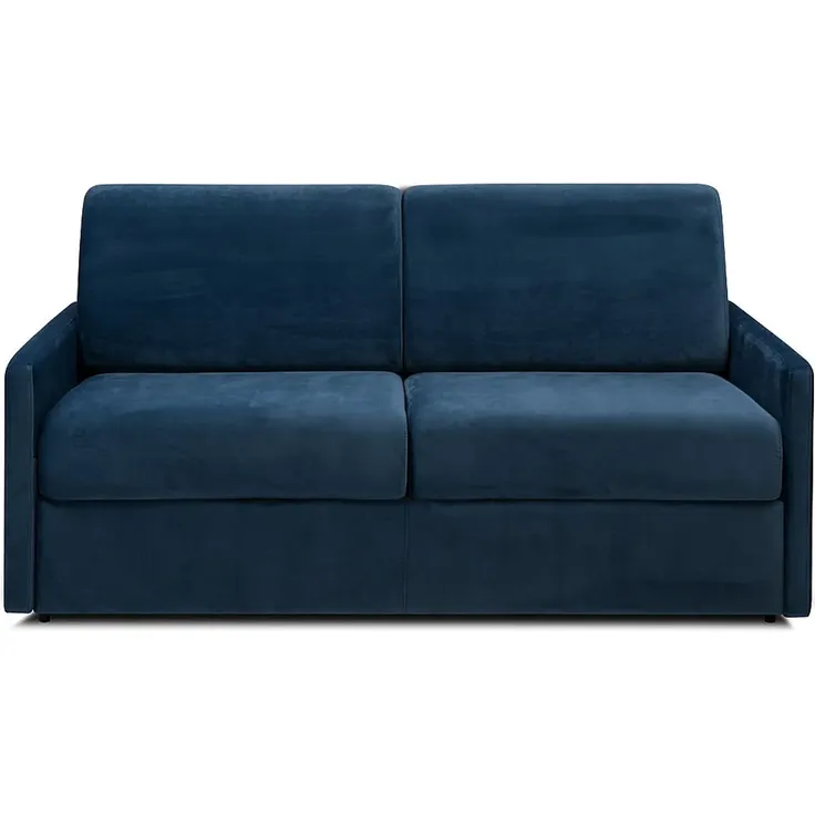 Vente-unique - CALIFE Sofa SamtStoff Blau - B 223 cm94 cm x H 85 cm x L 150 cm – Bild 2