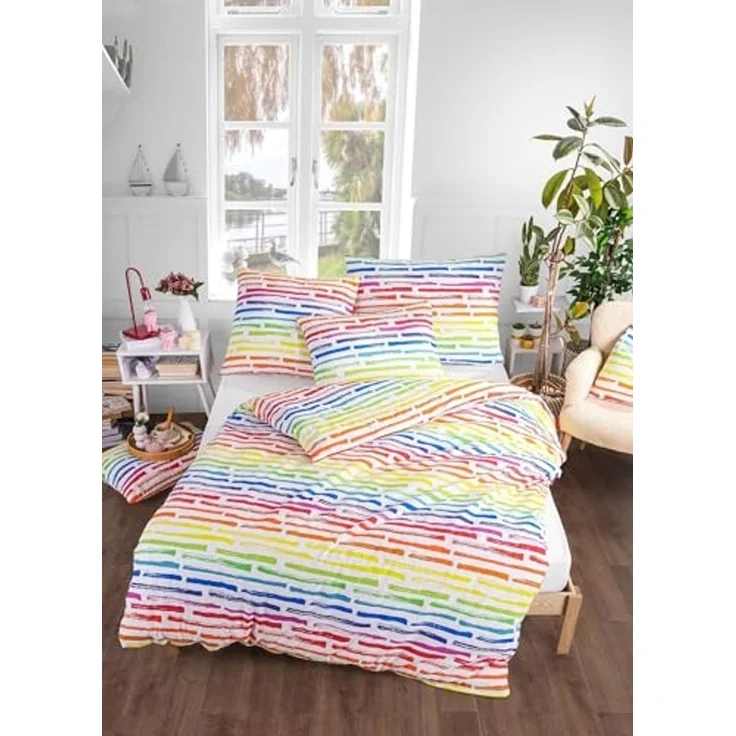Renforce Bettwäsche Set 2 tlg. Elena 135 x 200 cm 80 x 80 cm – Bild 1
