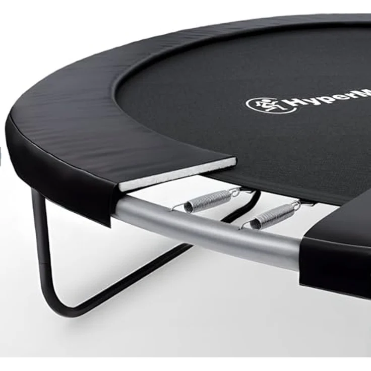 HyperMotion TRAMPOLINE 10FT, Kindertrampolin 305 cm mit Netz und Leiter, schwarz, wetterfest und schnelltrocknend, für Garten und Haus – Bild 5