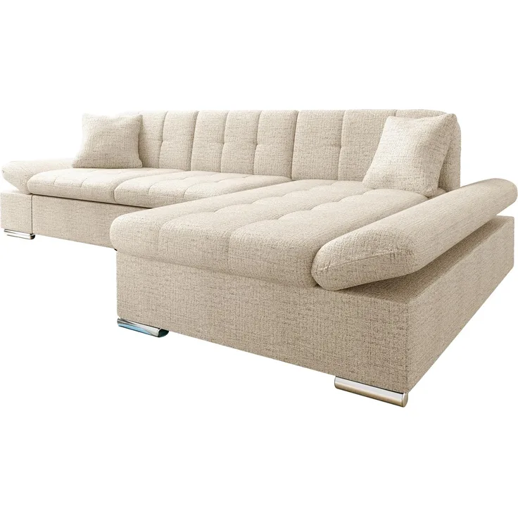 Mirjan24 Ecksofa Malwi (Farbe: Donn 05, Seite: Rechts), 76 x 161 x 278 cm