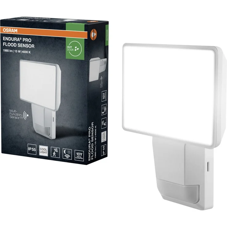 Osram Außenleuchte Endura PRO Flood Bewegunsmelder 15W IP55 weiß – Bild 2