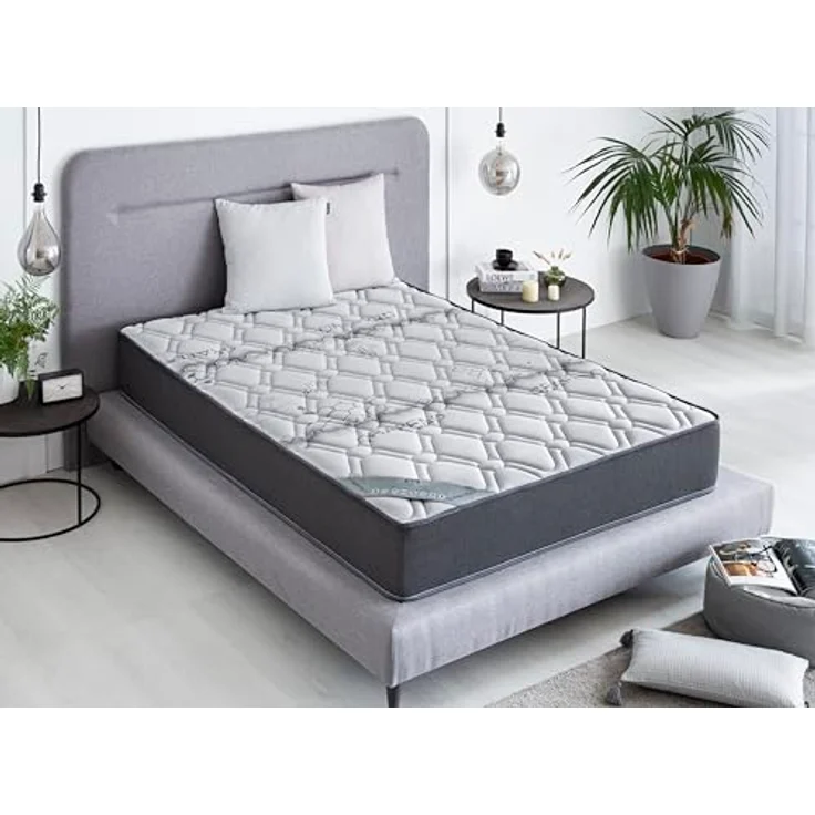 Dormio Supervisco Viskoelastische Matratze 135x190 cm, Mittel Fest, Schwarz, Doppelbett – Bild 9