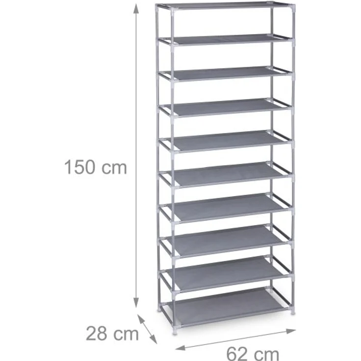 Schuhregal Stecksystem 10 Ebenen – Bild 4