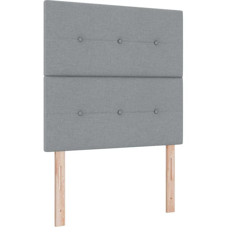 vidaXL Ottoman Bett mit Matratze Hellgrau 120 x 200 cm Stoff 3457480 – Bild 4