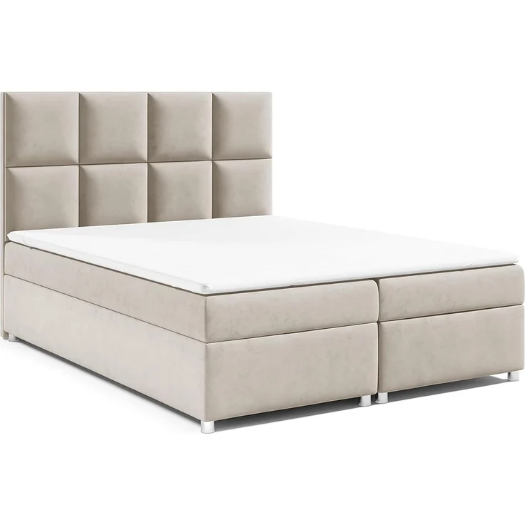 Best for Home Boxspringbett mit Bettkasten Trinity K2 Bonell-Matratze inkl. 7 cm Topper (Polsterbett Doppelbett Boxbett mit gepolstertes Kopfteil, versch. Größen, 140x200 160x200 180x200 200x200 cm), Handwerksqualität, TOP Preis-Leistungs-Verhältnis – Bild 1