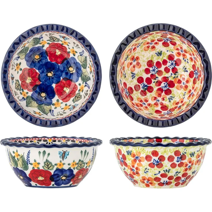 CREATIVE COLLECTION Florist Schale Bunt Steingut – Bild 1