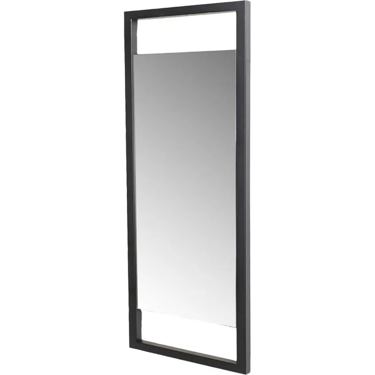 Spinder LUMA M Spiegel: Moderner Stahlrahmen, Schwarz, 102x42 cm