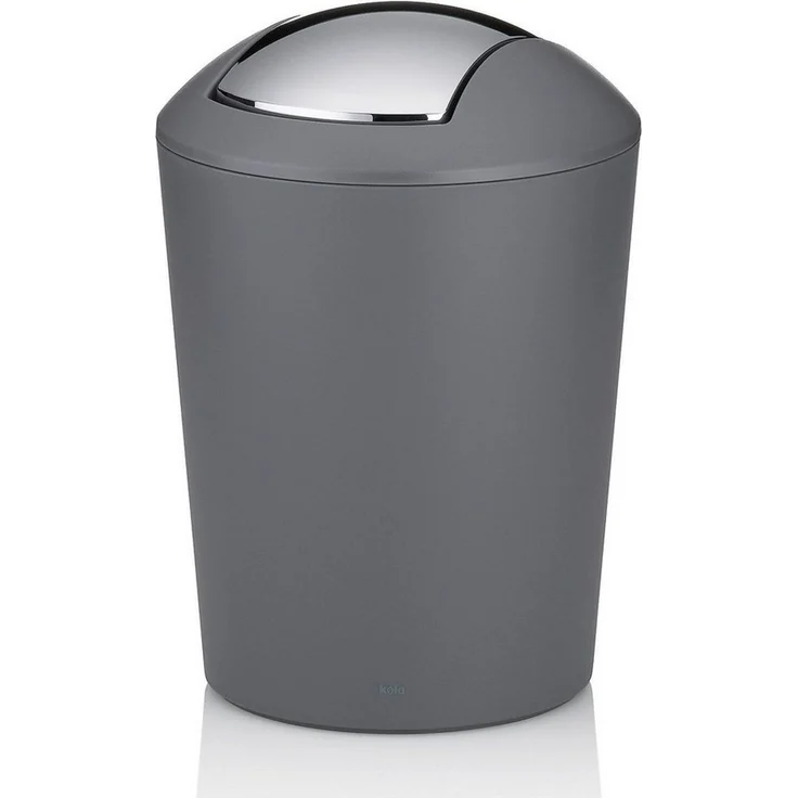 kela 'Marta' Kosmetikeimer, Deckel abnehmbar, Kunststoff, 5 Liter, Grau – Bild 5