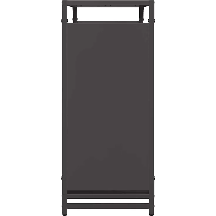 vidaXL Brennholzregal Schwarz 90x28x65 cm Kaltgewalzter Stahl 864203 – Bild 5