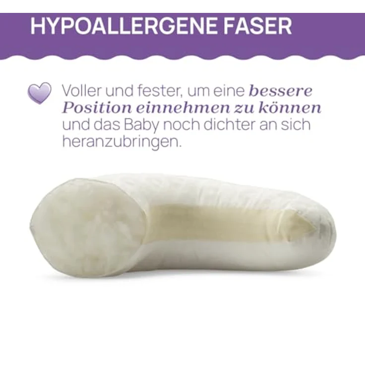 Boppy Deluxe Stillkissen, Brust und Flasche Fütterung Unterstützung, ergonomische Form mit Mutter und Baby zu unterstützen, volle Polsterung, abnehmbar und waschmaschinenfest, 0M + – Bild 5
