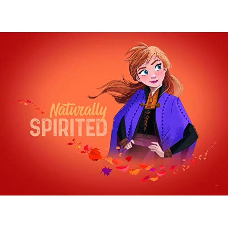 Komar Disney Wandbild Frozen 2 Anna Autumn Spirit, Kunstdruck 70 x 50 cm, ohne Rahmen, für Kinderzimmer und Babyzimmer, hochwertige Druckqualität, Made in Germany