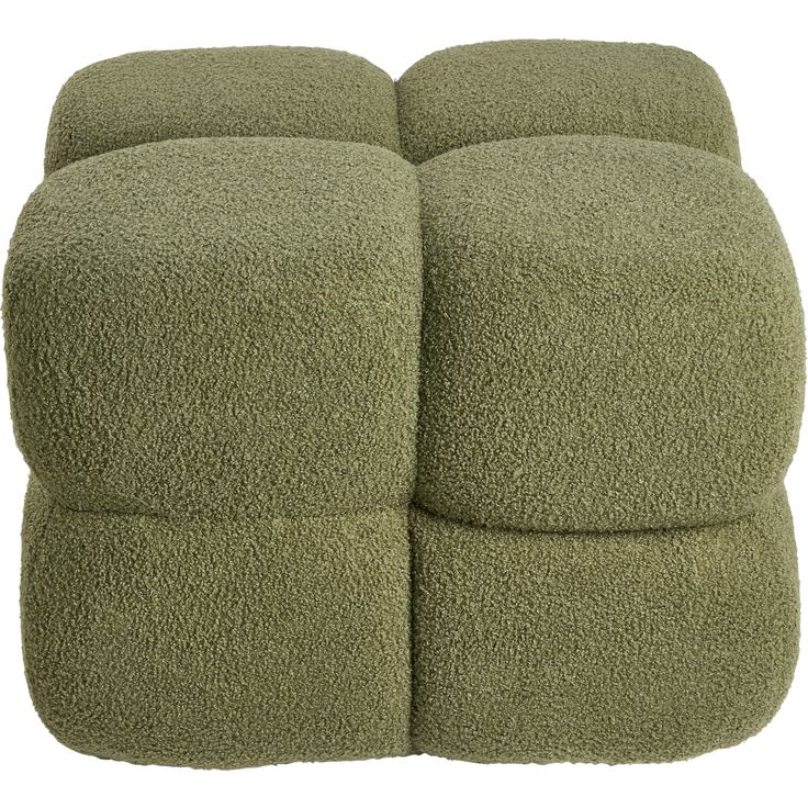 Pouf CALIENTE Bouclé Grün – Bild 5