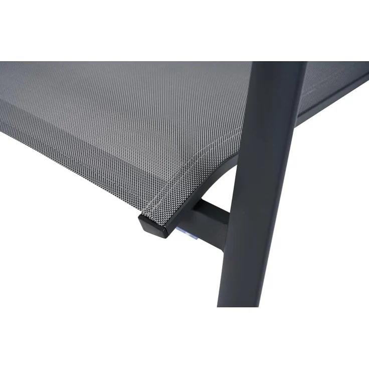 Siena Garden Velia Stapelsessel - Aluminium/Teak FSC & RANOTEX®, schwarz-grau, (T59632) – Bild 11