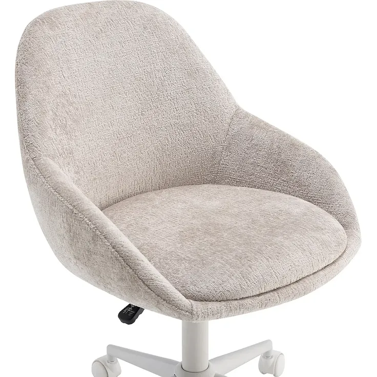 Vente-unique - NAODY Office chair Stoff Beige - B 59,5 cm x H 78 cm88 cm x L 55 cm – Bild 5