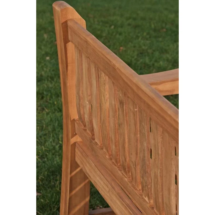 CLP Teakbank Jackson V2 Gartenbank mit Rückenlehne wetterfest stabil massiv,teak 150 cm – Bild 10