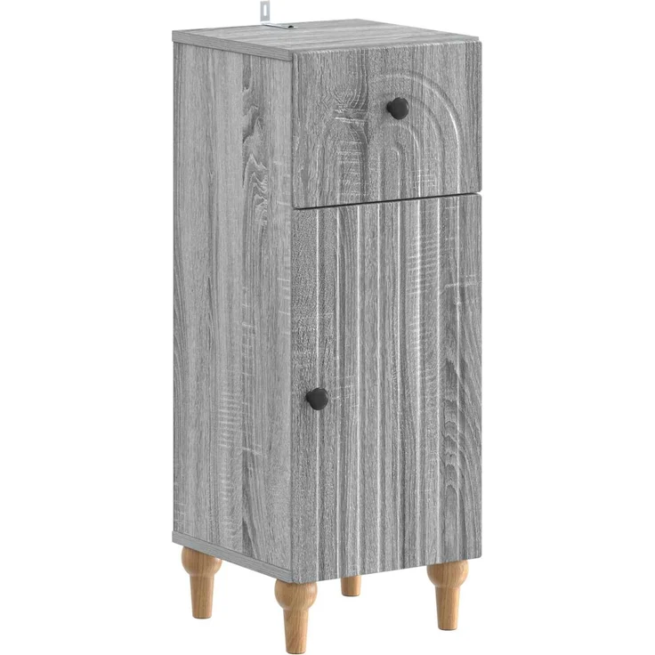 vidaXL 3-teiliges Badezimmer-Schranksystem ALKMAAR 3 stk. Sonoma-Grau 3417996 – Bild 4