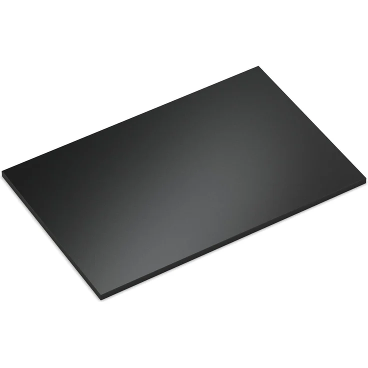 Dekor Spanplatte 19mm Tischplatte schwarz melaminharzbeschichtet mit ABS Kante Umleimer - Größe 40 x 90 cm - Höhe 1,9 cm - Farbe Vulkanschwarz – Bild 2