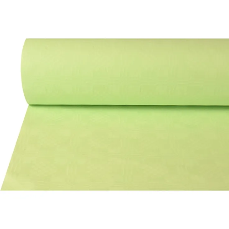 Papiertischtuch mit Damastprägung 50 m x 1 m pastellgrün
