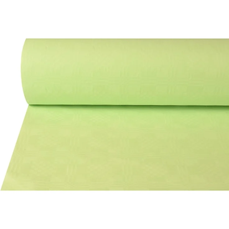 Papiertischtuch mit Damastprägung 50 m x 1 m pastellgrün