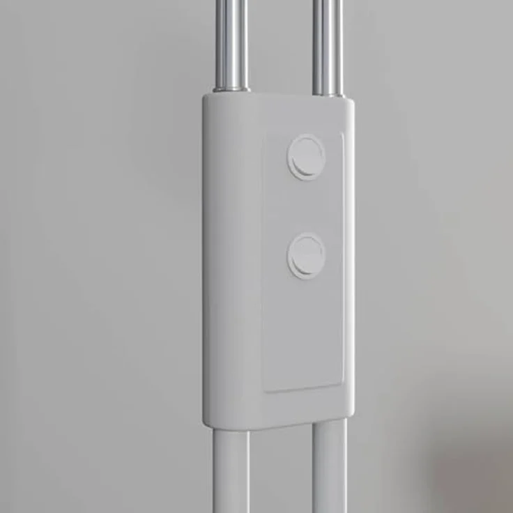 Lucande Stehlampe Medira, Metall, Weiß IP20, 2 x 28 W – Bild 6