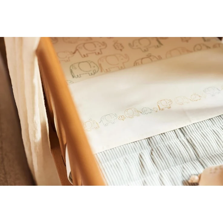 Jollein Laken Babybett - 120x150 cm - Elephant Tal – Bild 4