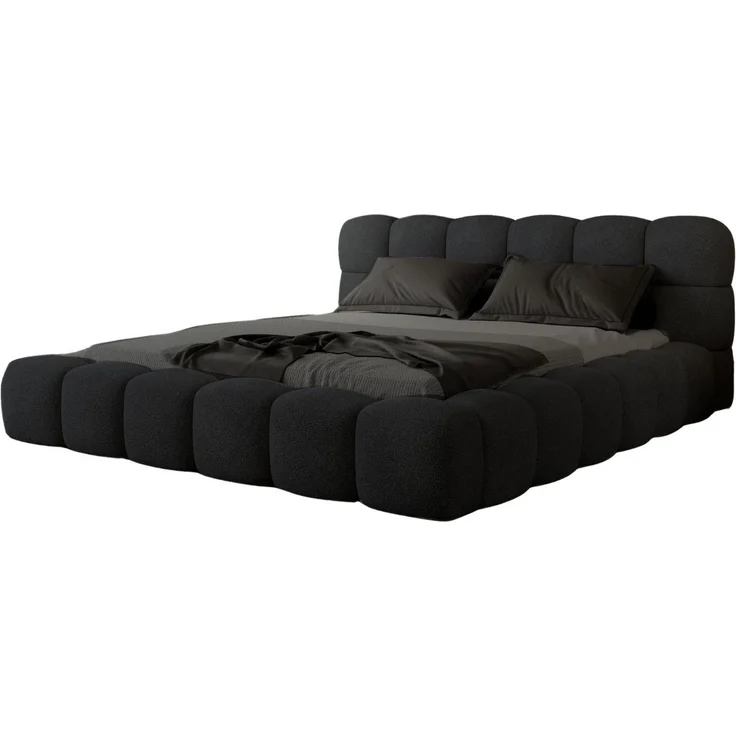 Compleo Polsterbett BUBBLE boucle Designerbett 140/160/180x200 BIZU, Wolkenbett, TOPSELLER Stauraumbett MADE IN EU – Bild 1