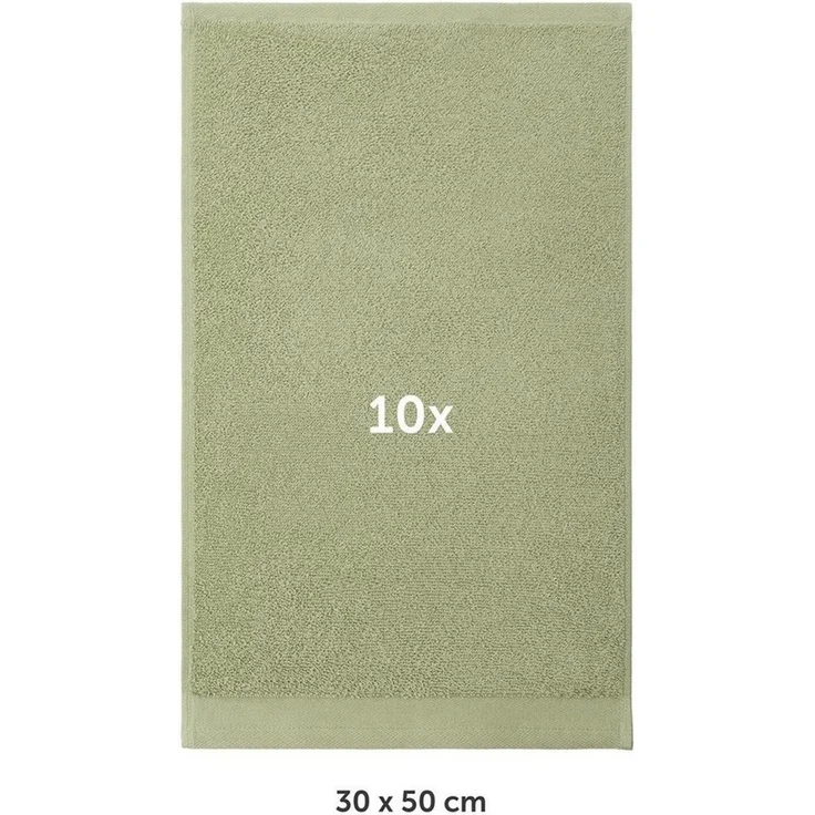 Blumtal Gästehandtücher Premium 10er Set Gästehandtücher rechteckig 30x50cm, Frottee (10-St), Handtücher Set, 100% Baumwolle – Bild 2