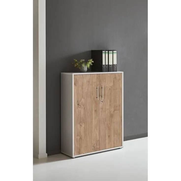 moebel-dich-auf Aktenschrank OFFICE EDITION (abschließbar, Metallgriffe, 3 Fächer) Made in Germany – Bild 3