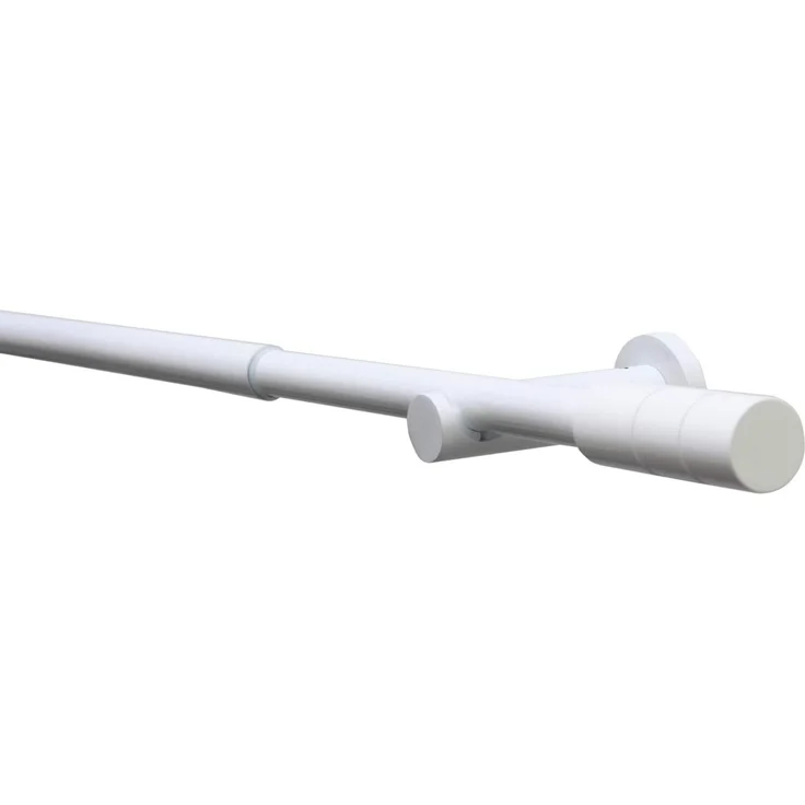 Gardinia Gardinenstangen-Set Kreta 1-Lauf Ø 16-19 mm weiß 190 cm - 340 cm – Bild 1