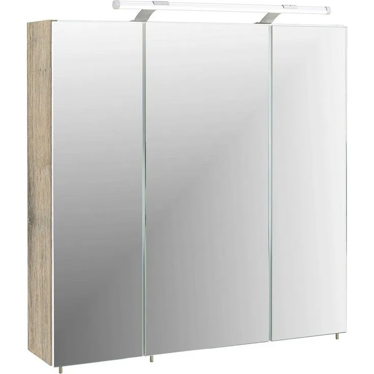 Schildmeyer Spiegelschrank 133075 Trient, 70. 0x16. 0x75. 0 cm, wildeiche Dekor