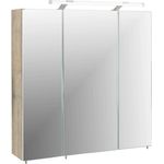 Schildmeyer Spiegelschrank 133075 Trient, 70. 0x16. 0x75. 0 cm, wildeiche Dekor