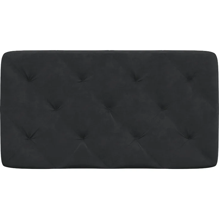 vidaXL Kopfteil-Kissen Schwarz 90 cm Samt 374710 – Bild 5