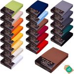 AVANTGARDE Premium Spannbetttuch - 140x200 cm -160x220 cm - 40cm Steg - auch für Boxspringbett & Wasserbett - Spannbettlaken sehr Gute ca. 170g/m² - Bettlaken 100% Jersey Baumwolle, ÖKO-TEX (11 Braun)