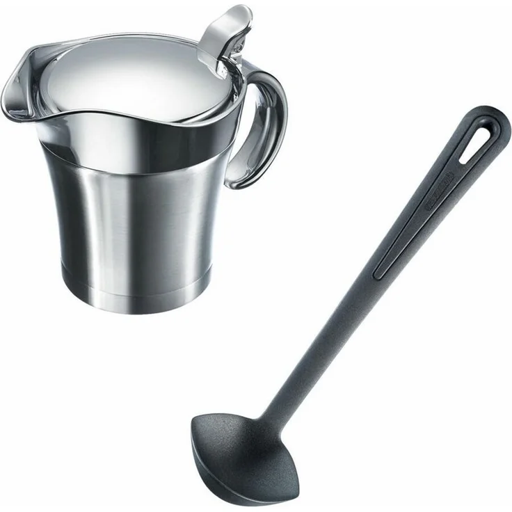 WESTMARK Sauciere Soßen-Set, 2tlg, 1 Thermo-Sauciere mit Klappdeckel, 0,5 l + 1 Soßenke, ABS, PP, Edelstahl, PA – Bild 1
