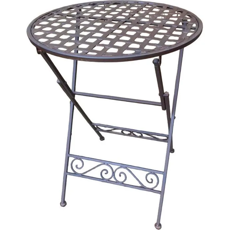 Deko-Impression Beistelltisch Klapptisch Eisentisch Beistelltisch Ablagetisch rund D 44 cm (1-St)