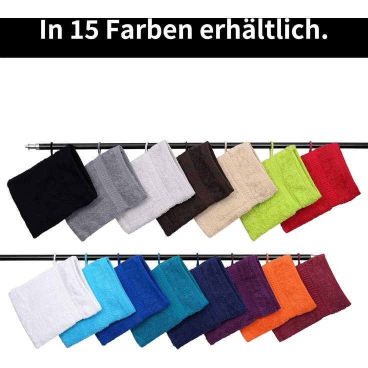Hometex Premium Textiles Waschhandschuh in Premium Qualität 500 g/m², Feinster Frottier-Stoff 100% Baumwolle, (10er Set), weich, saugfähig, extra schwer & flauschig - TEST BILD TOP MARKE 2025 – Bild 4