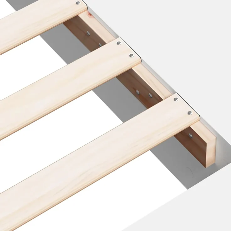 vidaXL Bettgestell Weiß 140x200 cm Holzwerkstoff 3280475 – Bild 8