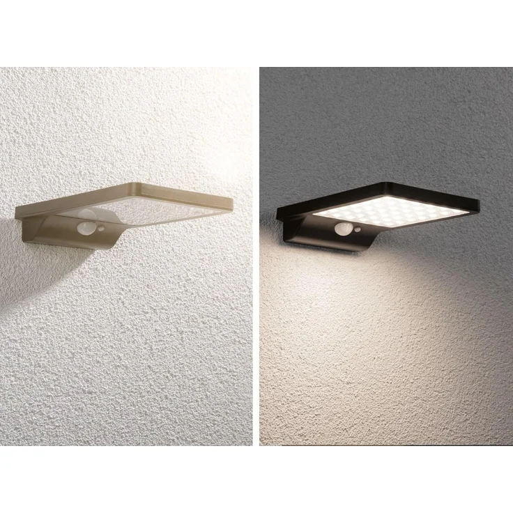 Paulmann 95393 Solar LED Außenwandleuchte Solveig schwarz IP44 3000K – Bild 7