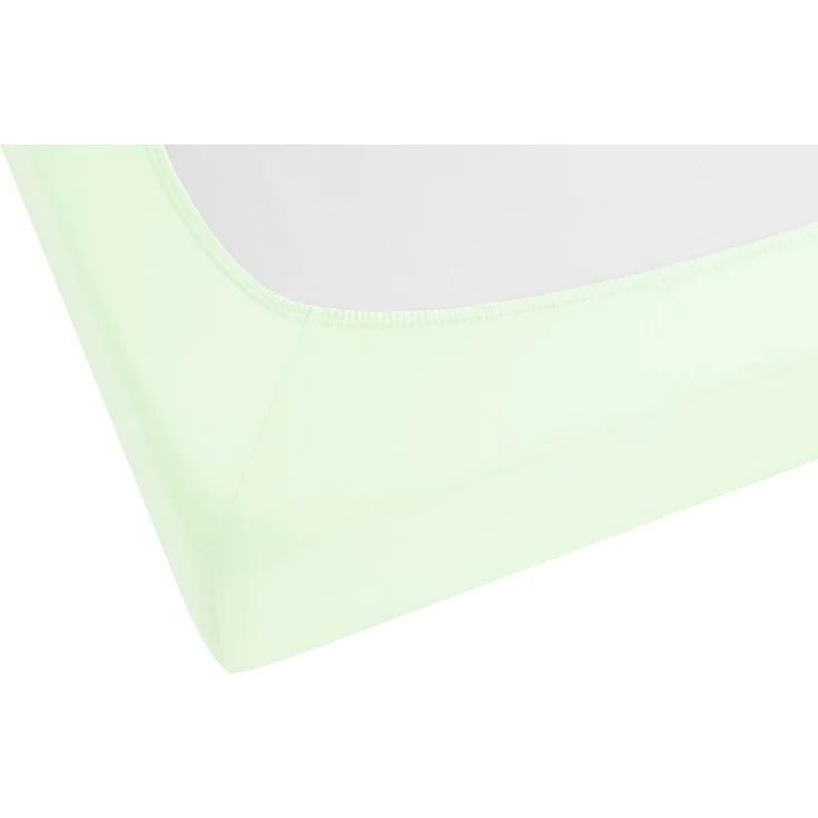 Biberna Jersey-Spannbetttuch, 100 % Baumwolle, Mint, 1x 140x200 cm - 160x200 cm – Bild 1
