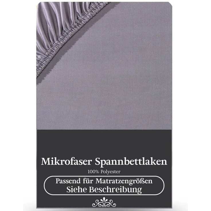 Visaggio Spannbettlaken Mikrofaser Spannbetttuch Bettlaken 90x200 140x200 180x200 200x220, Microfaser, Gummizug: rundum, viele Größen und Farben, Steghöhe 30 cm für Matratzenhöhen bis 22 cm – Bild 2