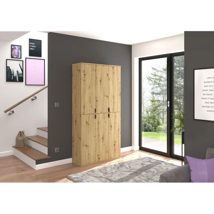 Großer Garderobenschrank Projekt X - Artisan Eiche – Bild 8