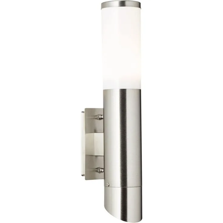 BRILLIANT Ellary Außenwandleuchte 2flg Up/Down edelstahl | 1x A60, E27, 4W, geeignet für Normallampen (nicht enthalten)