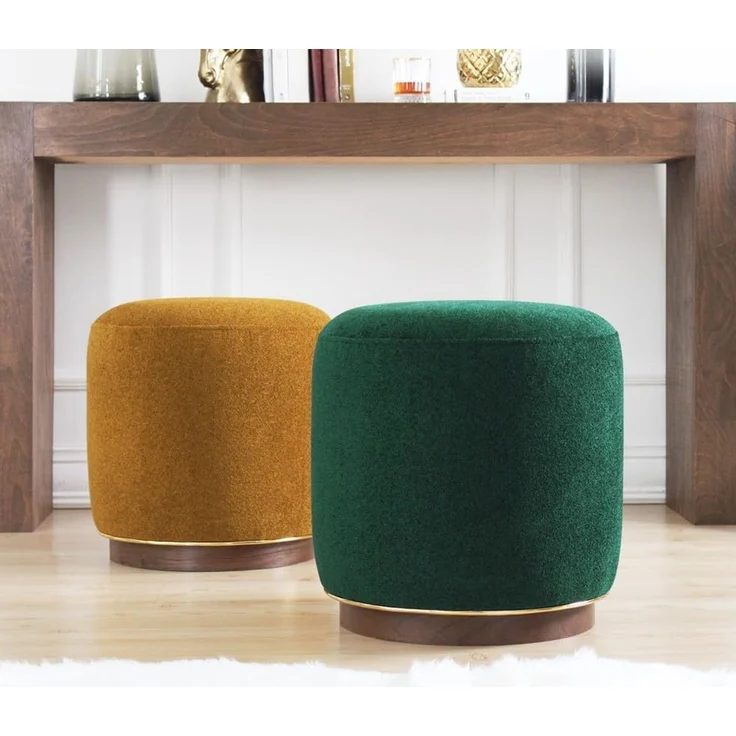 Hanah Home 'Zeone - Dark Green' Pouffe, Dunkelgrün, 42 x 43 x 42 cm – Bild 6