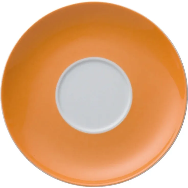 Cappuccino-Untertasse Sunny Day Orange Thomas Porzellan Cappuccinotasse - Mikrowelle geeignet, Spülmaschinenfest