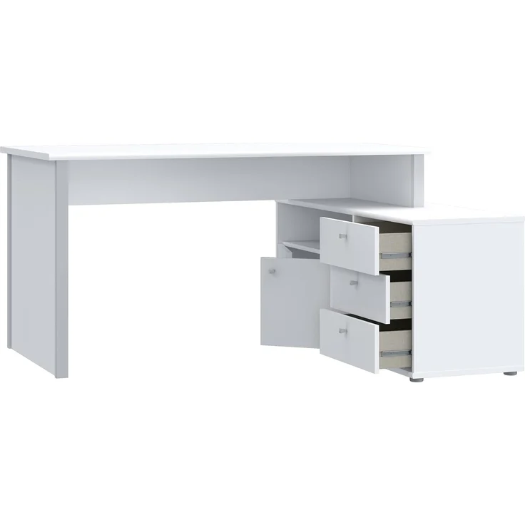 Forte Schreibtisch TEMPRA 2 - Büro in Weiß (120)-Grey (A11) – Bild 6