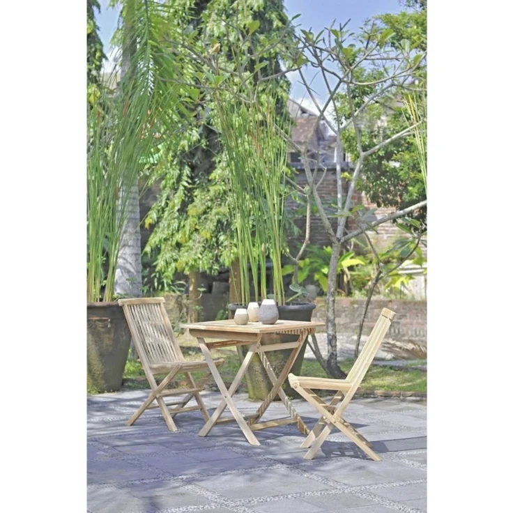 Klappstuhl JAVA Teak C-grade unbehandelt – Bild 2