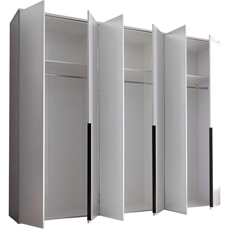 Kleiderschrank Konstanz / Kevo, Holzwerkstoff, Anthrazit, 270 x 225 x 52 cm – Bild 3