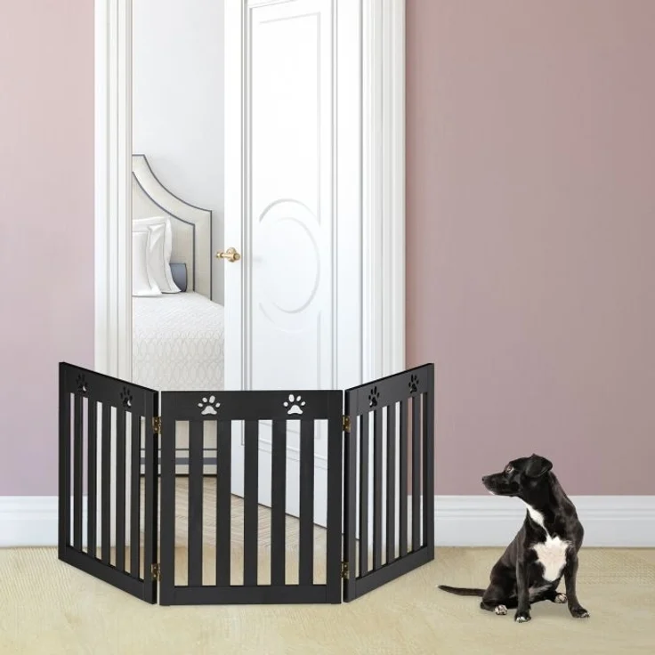 3-teiliges Hundeabsperrgitter Pfoten – Bild 3